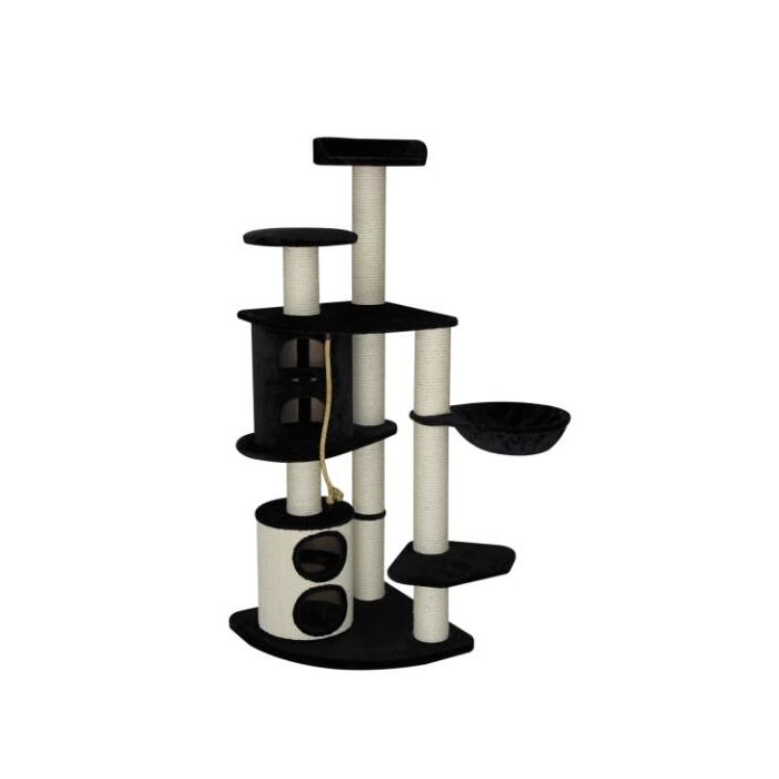 Topmast Scratching Post Heavy Infinity Luxury Black 70 x 70 x 183 cm