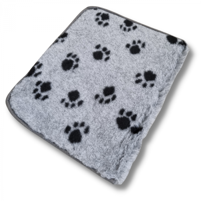 Vet Bed Trimmed - Gray with Black Legs - 75 x 50 cm