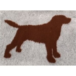 Vet Bed Xtra Soft - Gray + Labrador Brown 150 x 100 cm