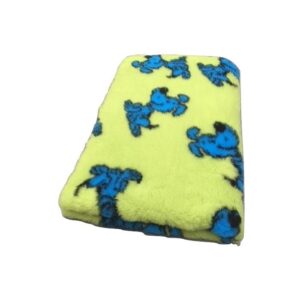Vet Bed - Lucky Dog - Limegreen Blue - Non Slip - 75 x 50 cm