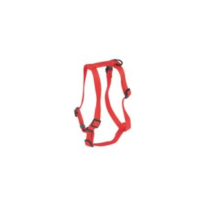 Nylon Dog Harness Red 10mm x 22-40cm adjustable