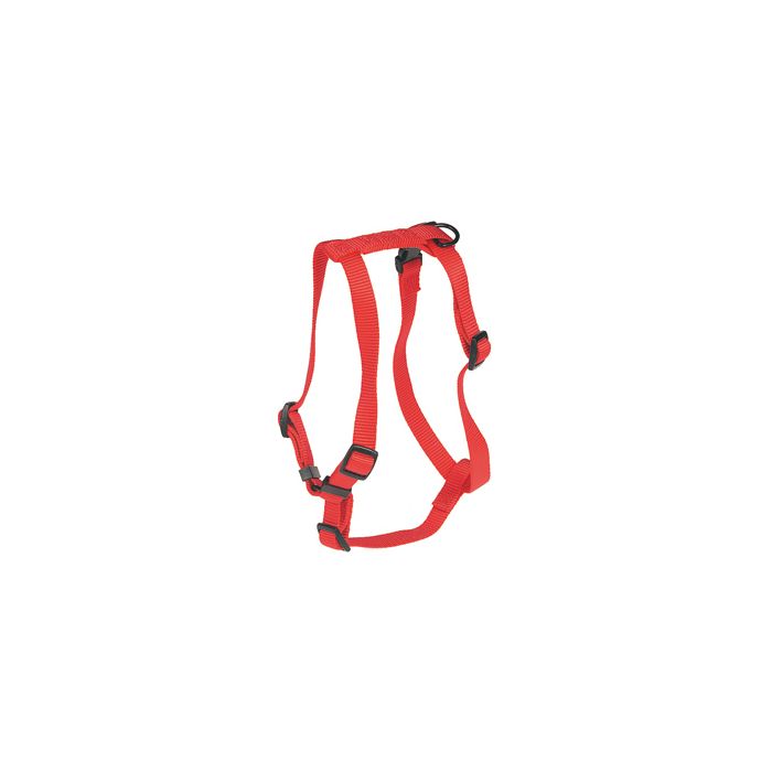 Nylon Dog Harness Red 10mm x 22-40cm adjustable
