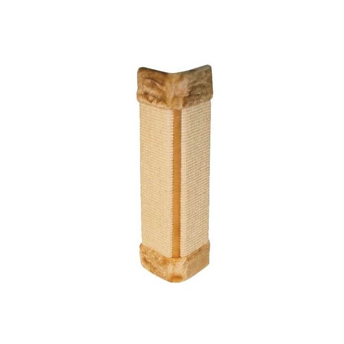Corner Scratching Board Beige with Plush