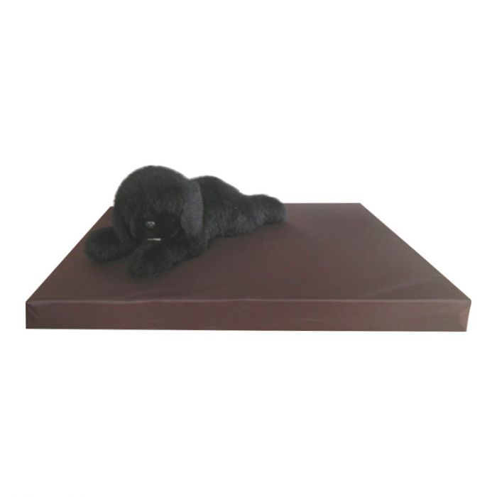 Topmast Healthy Mattress for Dogs - Leatherlook - Brown - 80 x 55 cm