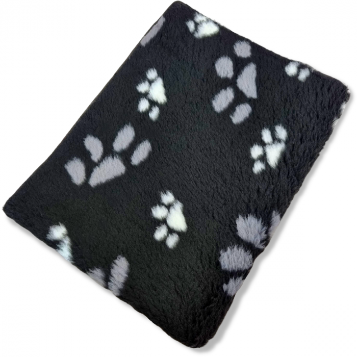 Piped Vet Bed - Furfleece - Black 3 Color - 150 x 100 CM