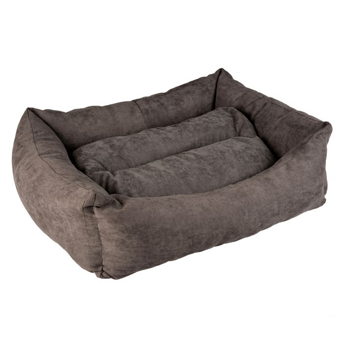 Topmast Dog Bed - Velours Comfort Line - Anthracite - Size M - 72 x 52 x 22 cm