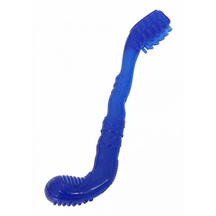 Topmast Dog Chew Brush - TPR Rubber - Blue - 28 cm