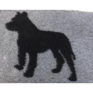 Vet Bed Xtra Soft - Pitbull - Bulldog - Gray Black latex anti-slip 150 x 100 cm