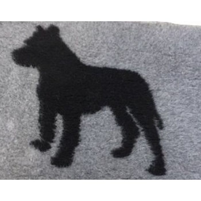 Vet Bed Xtra Soft - Pitbull - Bulldog - Gray Black latex anti-slip 100 x 75 cm