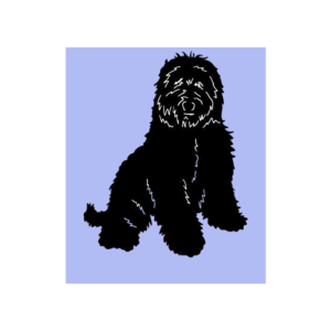 Vet Bed Labradoodle Blue anti-slip 100 x 75 cm