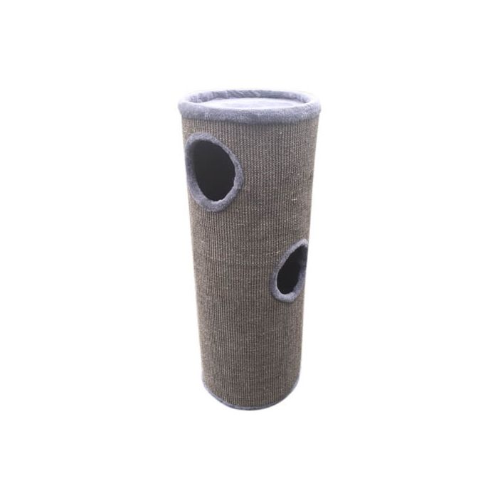 Top mast Scratching barrel Cecil - Gray - 35 x 35 x 100 cm