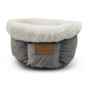 Topmast Cat Bed Soft - Round - Gray - 40 cm