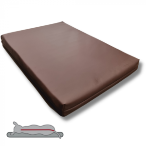 Topmast Orthopedic Lounge Bed Leatherlook Brown - 125 x 90 cm