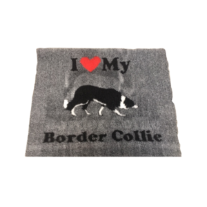 Vet Bed I Love My Border Collie - anti-slip 150 x 100 cm