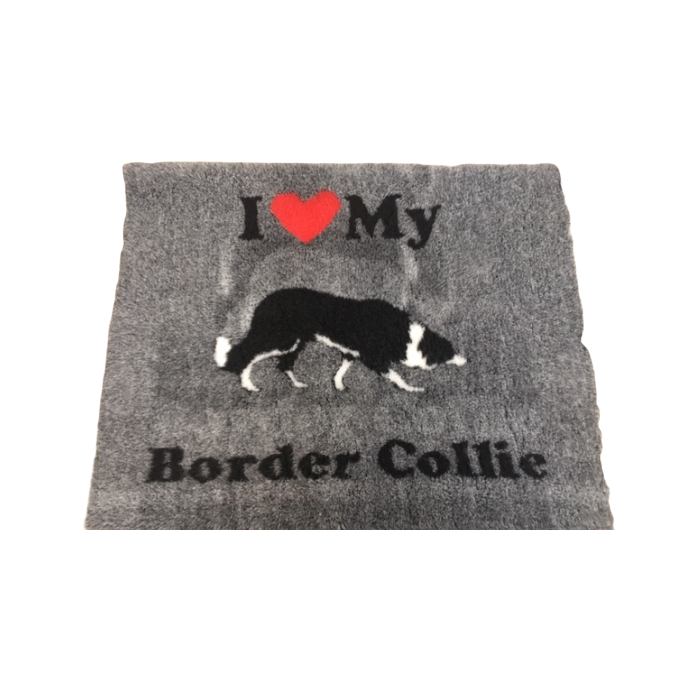Vet Bed I Love My Border Collie - anti-slip 150 x 100 cm