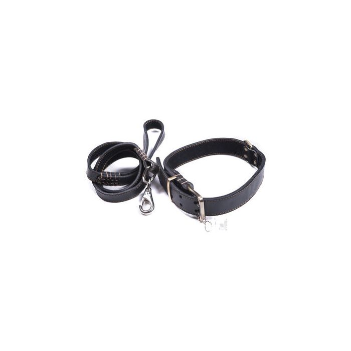 Leather Leash Black 100cm L | 18mm
