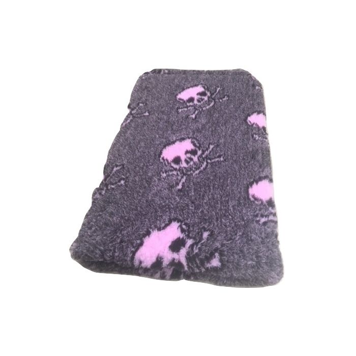 Vet Bed Skulls Purple Latex Anti Slip 100 x 75 cm