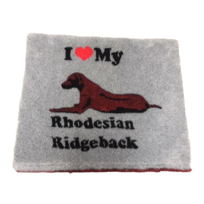 Vet Bed I Love My Rhodesian Ridgeback - Non-slip Dog Mat - 100 x 70 cm