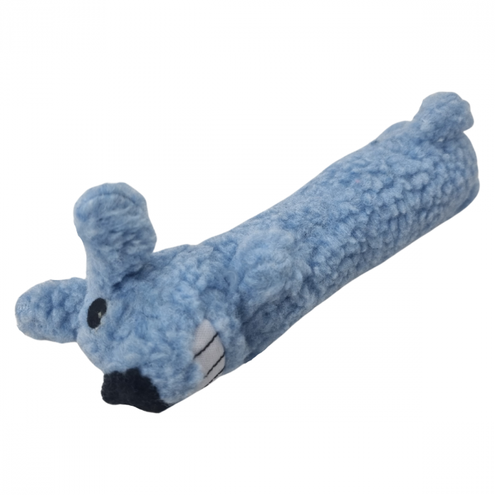 Dotti - Plush Dog with Squeaker - Blue - 16 cm
