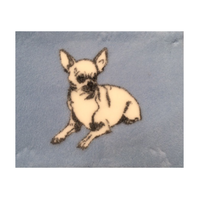 Vet Bed Chihuahua Blue anti-slip 100 x 75 cm