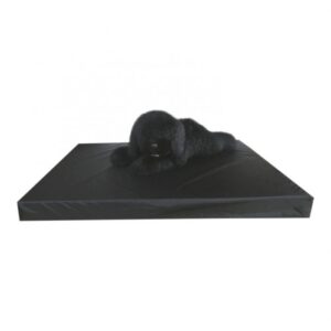 Topmast Healthy Mattress for Dogs - Leatherlook - Black - 125 x 90 cm