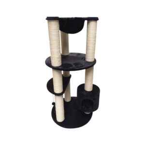 Topmast Heavy Scratching Post Alexandra Black 70 x 70 x 146 cm - Posts 12 cm Thick!