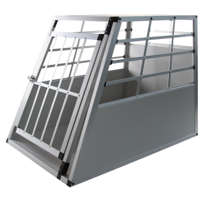 Topmast Car Crate Ellipse - Large - 91 x 65 x 69 cm - Gray - Aluminum Travel Crate