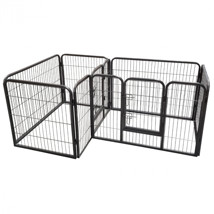 Topmast Dual Puppy Run - Two Spaces - Indoor Dog Run - Anthracite