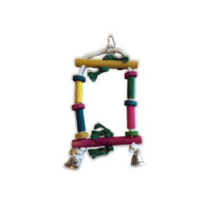 Parrot toy Gizmo Rope ladder with blocks