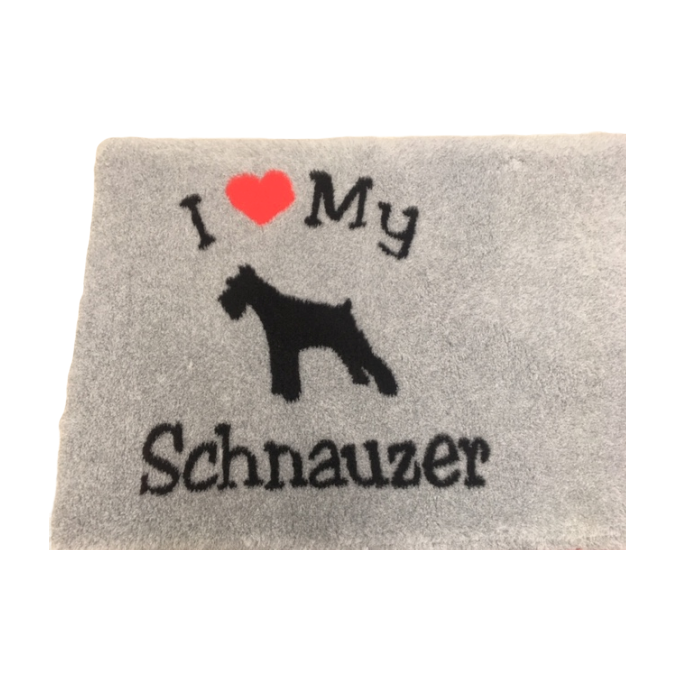Vet Bed I love My Schnauzer - anti-slip 150 x 100 cm
