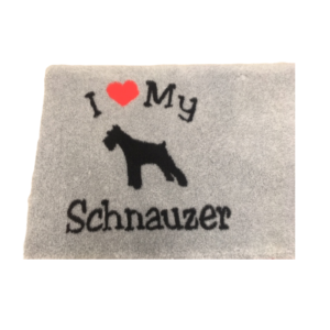 Vet Bed I love My Schnauzer - anti-slip 100 x 75 cm