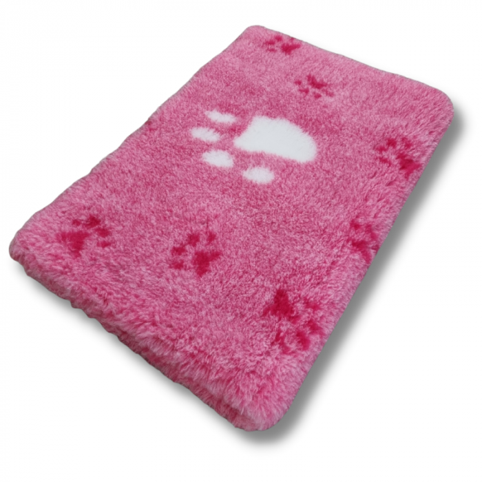 Vet Bed - Big Paw Pink - Non slip - 150 x 100 cm