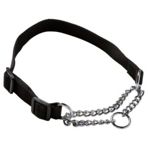 Nylon Collar with Correction Chain 30/45cm