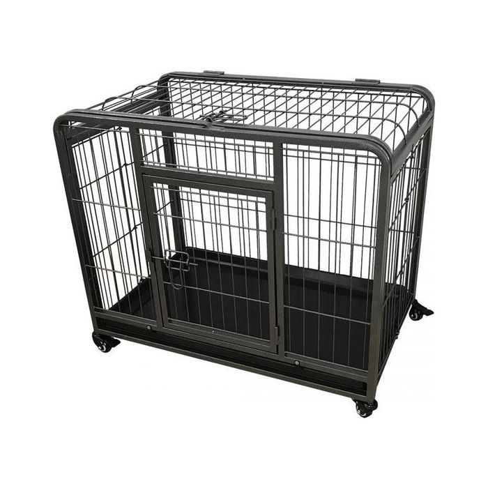 Topmast Heavy Duty Dog Cage Pliable 79L× 53W × 61H CM