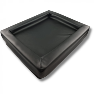 Lounge bed Topmast Black Leather look. Set of 4.