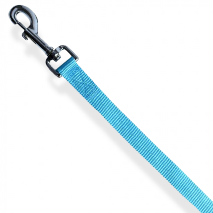 Topmast Dog Leash - Durable Nylon - Light Blue - 15mm x 100cm