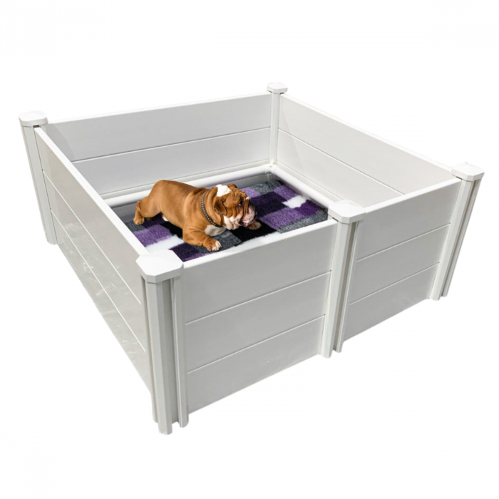 Topmast Whelping Box - Plastic - 122 x 122 x 46 cm - Without Playpen