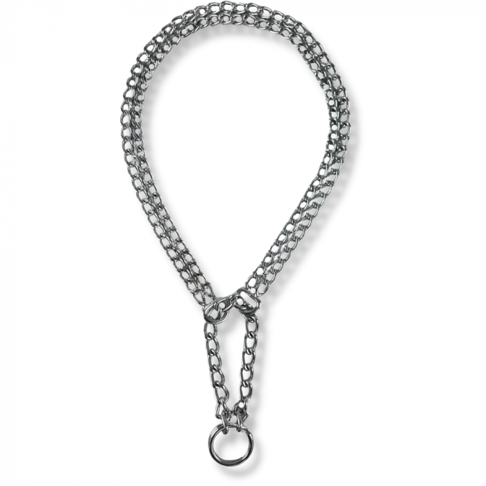 Fild double rows chain collar - 60cm