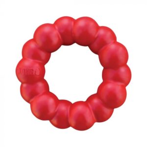 KONG Ring Red - Teether S - Durable Rubber - Ø9 CM