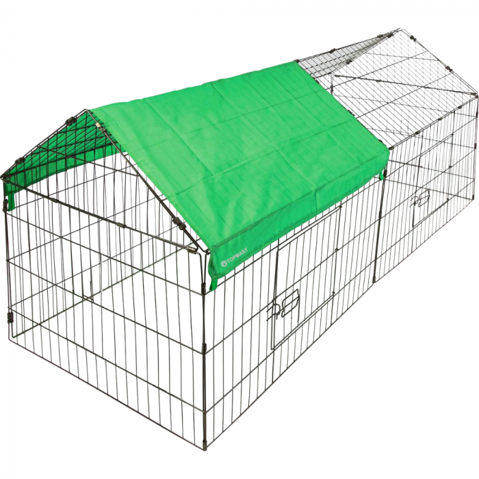 Topmast Rabbit Run - Puppy Run - Galvanized Steel - Size XL