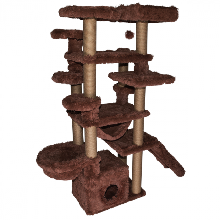 Topmast Scratching Post Fluffy Longhair - Malta - Brown