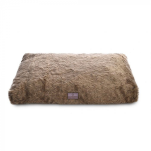 Topmast Dogcushion - Longhair Plush - Soft Filling - 91 x 69 cm - Brown