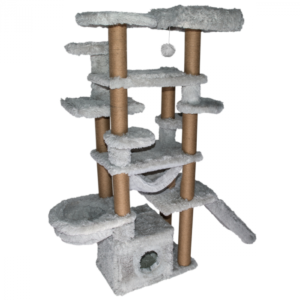Topmast Scratching Post Fluffy Longhair - Malta - Gray