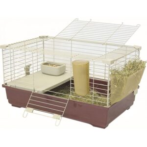 Rabbit-Guinea Pig Cage TOMMY 72 C Bordeaux/Beige