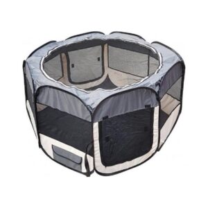 Topmast Nylon Puppy Pen - Gray - 8 angular