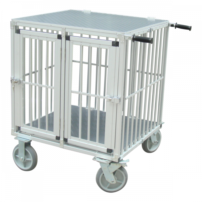 Topmast Showtrolley Expose L - For 2 Dogs - Aluminum - With Wheels - 100 cm