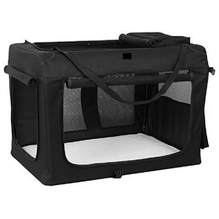 Topmast Soft Dog Cage Pliable Black - 81 x 58 x 58 cm