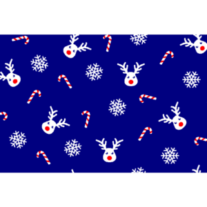 Vetbed Red-Nosed Reindeer - Non Slip Dog Mat - Blue - 150 x 100 cm