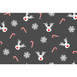 Vetbed Red-Nosed Reindeer - Non Slip Dog Mat - Gray - 100 x 75 cm