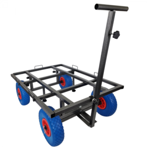 Topmast Dog Crate Trolley Ultra - 90 x 63 x 31 cm - Blue Wheels